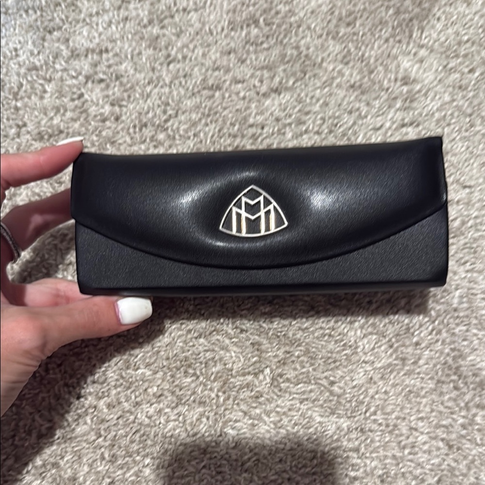 Black Leather Glasses Case
